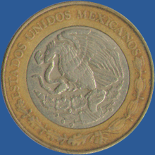 10 песо Мексики 1998 года