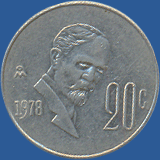 20 сентаво Мексики 1978 года